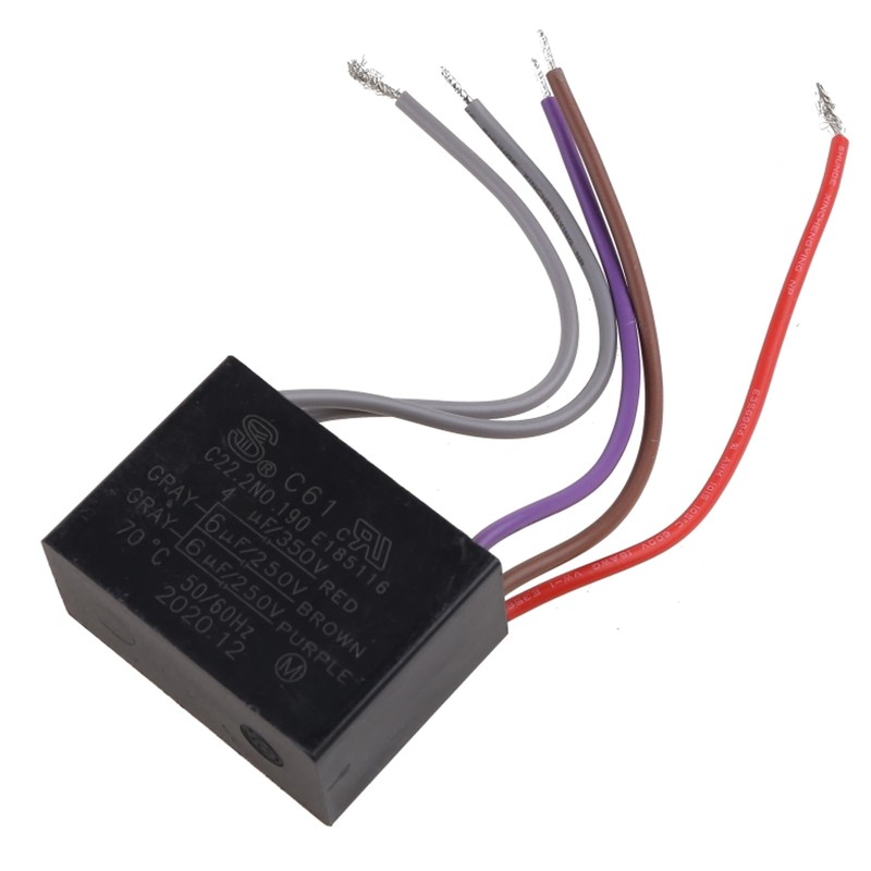 Ceiling Fan Capacitor CBB61 4.5+6+5UF 4.5+6+6UF 5+5+5UF 4+4+2.5UF 4+5+6UF 5