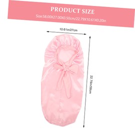 Gatuida Long Satin Sleep Cap for Women Breathable Practical Hair Wrap Protects Hairstyles Keeps Hair Moisture for Long Curly Hair Braids Convenient Home Sleep Hat