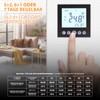 Digital Flush-Mounted Thermostat Black 8 cm Screen Diagonal for Drive