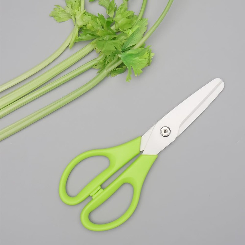 Ceramic Kitchen Scissors 8" Ceramic Blade Scissors White Sharp Blade