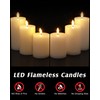 White Flameless Candles Set 6 Pack White LED Candles with