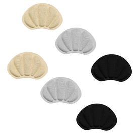 Dokeno 3 Pairs of Heel Pads, Shoe Insoles, Invisible Heel Pads, Breathable Heel Protection, Shoe Insoles for Too Large Shoes, Skin-friendly Heel Cushion, Heel Protector, Against Slips and Blisters