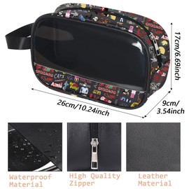 Make-up-Tasche für Musiktheater, transparent, für Drama-Enthusiasten, Musical Cbag EU, Multifunktional: