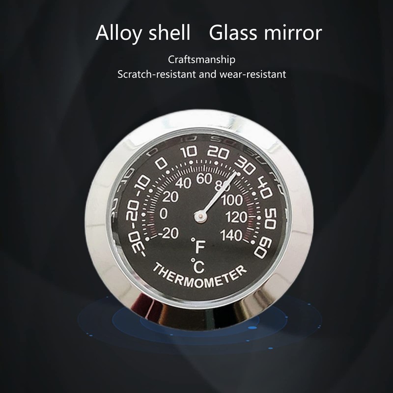 JAGTRADE Temperature Measuring Instrument Auto Car Vehicle Thermometer/Hygrometer Clock Mini