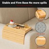 Couch Arm Tray,Sofa Arm Tray Bamboo Sofa Tray Table for