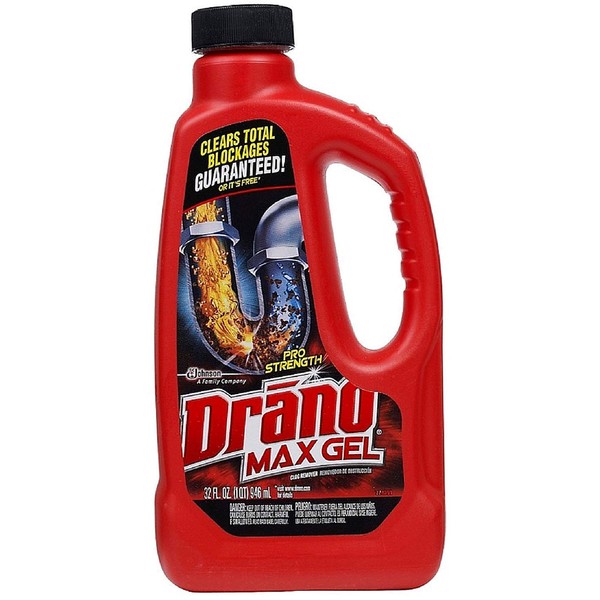 Drano Max Gel Clog Remover 32 oz (Pack of 4)