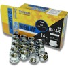 SHINSEI Wheel Nuts, Through-Hole M12 P1.25 17mm, Pack of 16