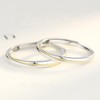 Nicoiro NSPR141 Pair Ring, Gold Line, Thin S925, Matching Couple,