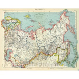 Historic Map : Korea; Russian Republic, Asia 1935 Asie Russe, Vintage Wall Art : 24in x 18in