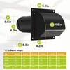 4 Inch Steel Hooded Wall Vent with Screen,Arc-Shaped Wall Vent