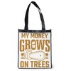 CafePress My Money Grows On Trees Tree Reusable Collapsible Grocery