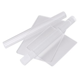 1 Juego 4 Piezas Herramientas De Ceramica Rodillo De Arcilla Herramientas Esenciales De Plastilina Herramientas De Modelado De Esculturas Rodillos De Polimero Material Acrílico