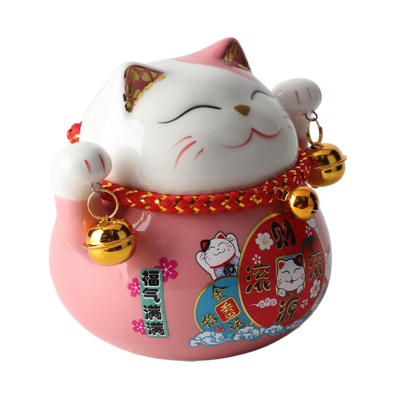 Lucky Cat Coin Bank 4.5in Exquisite Cute Bring Luck Good