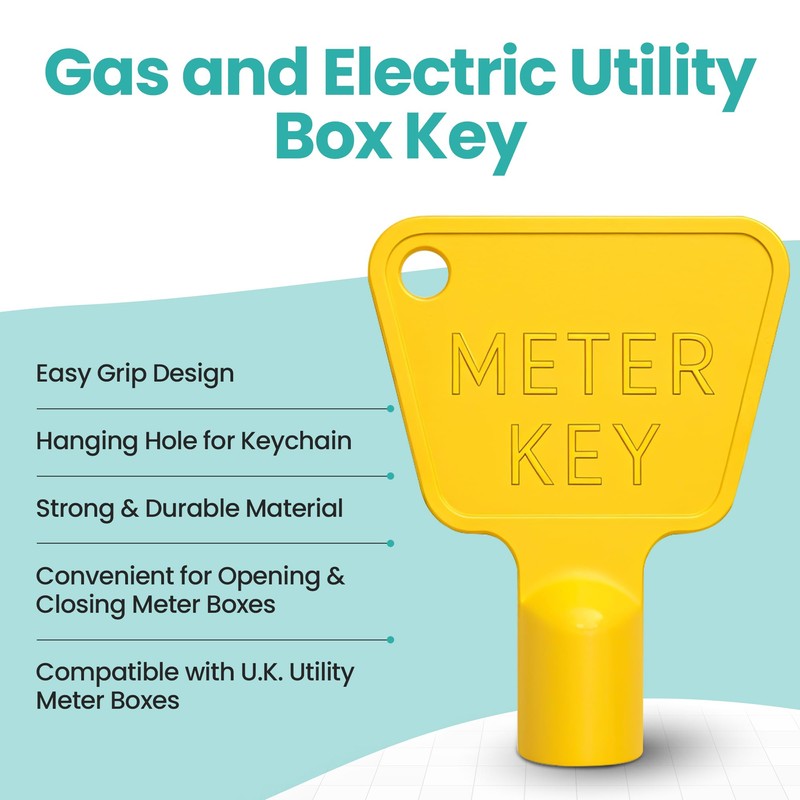 Trimming Shop 2 x Plastic Utility Meter Box Key –