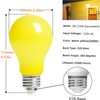 Minsily 6 Pack 3W Yellow Light Bulb A19 LED Bug
