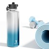 Men Water Bottle with Straw for Sports: 710ml Insulated Water