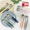am Italian 4-person cutlery set solid round integrated 4P (spoon