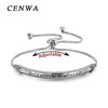 CENWA - Pulsera Religiosa de Regalo Cristiano 46:5 con Texto
