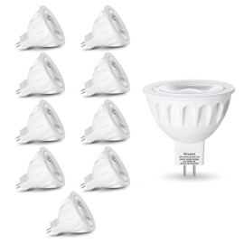MR16 LED Bulbs Dimmable, 5W 3000K Soft Warm White, 450LM,12-Volt Gu5.3 Bi-Pin Base, 40 Degree Spot Lighting for Indoor. (10 Pack)