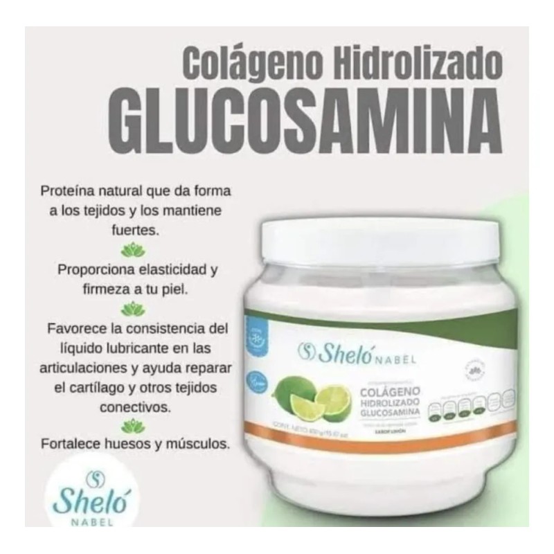 Pack 2 Colágeno Glucosamina Fortaleza Articulaciones Limón