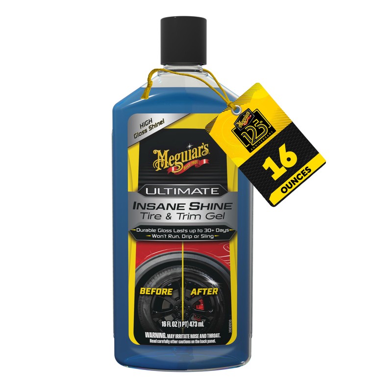 Meguiar's, Gel para Brillo de Neumáticos y Molduras Ultimate Insane,