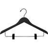 Quality Wooden Skirt Hangers 50 Pack, Solid Wood Pant Hanger