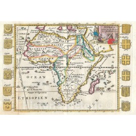 Historic Map : Africa, De La Feuille, 1710, Vintage Wall D?or : 24in x 16in