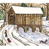 CHRISTMAS WINTER NOTE CARDS STATIONERY "ICE SKATING" SET OF 8
