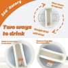 Scinzene Travel Tumbler Lid, Reusable Replacement Lid, No Leakage Replacement