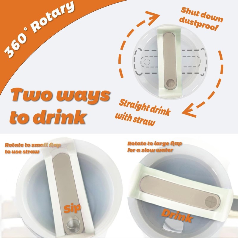 Scinzene Travel Tumbler Lid, Reusable Replacement Lid, No Leakage Replacement
