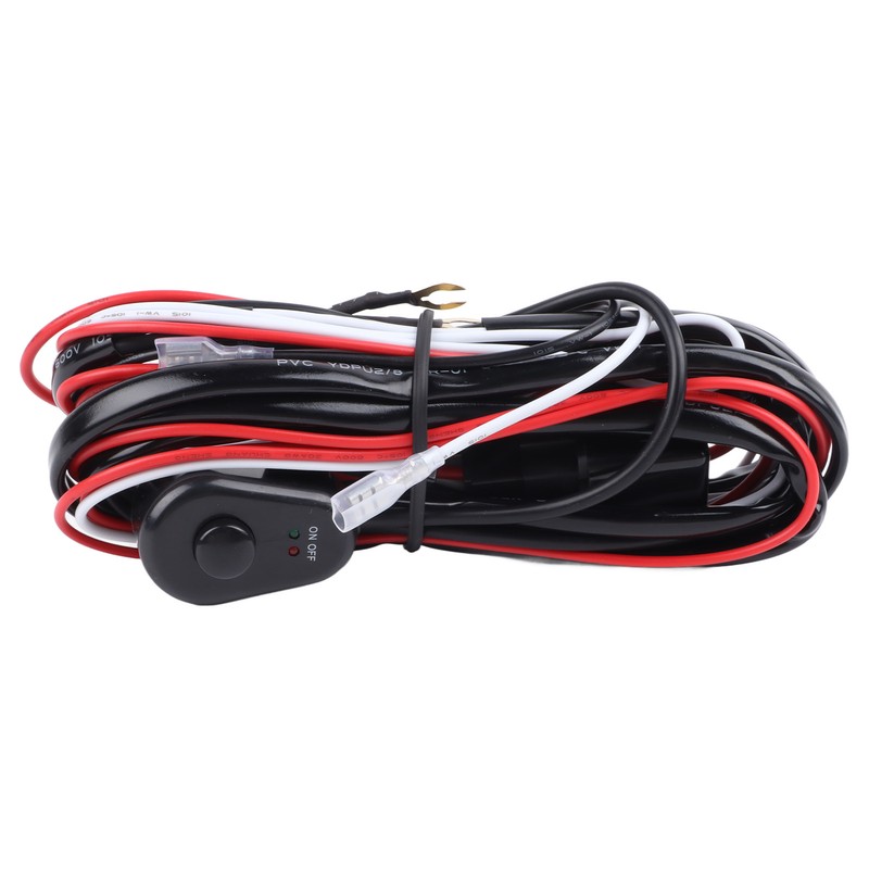 LED Light Bar Wiring Harness Car Work Light Remote On