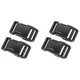 Duraflex Buckle Closure in 20 mm, 25 mm, 38 mm, 50 mm, Black, Plastic, Click / Clip Fastening, Replacement Buckle, black, 25 mm