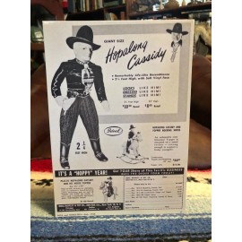 Hopalong Cassidy Giant Size Doll Poster Ad Tabletop Display Standee10 1/2" Tall
