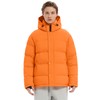 Orolay Men's Puffer Down Jacket with Detachable Hood Versatile Quilted