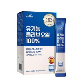 Nutrinus 뉴트리너스 유기농 올리브오일 100% (10ml x 14포) 6박스 Nutrinus Organic Olive Oil 100% (10ml x 14 packs) 6 boxes