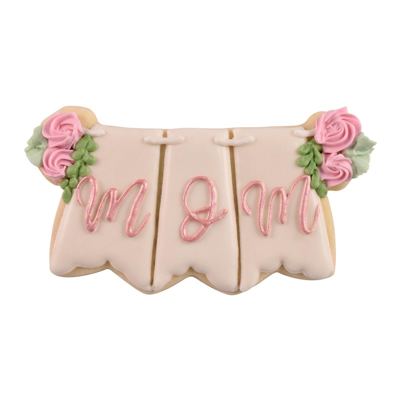 R&M Banner 3.75" Stainless Steel Cookie Cutter, Silver