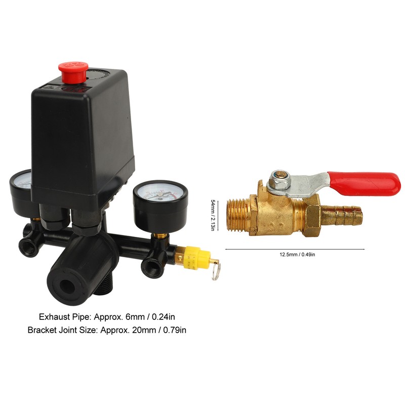 Air Compressor Pressure Switch Control Valve Accurate Control Easy Adjustment