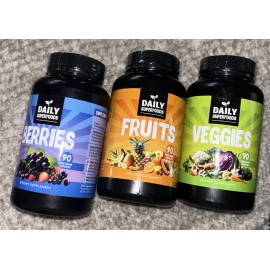 Daily Boost - 42 Different Whole Food Fruits and Veggies Supplement with Berries