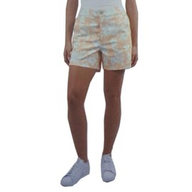 Jachs Girlfriend Stretch Satin Chino Shorts, Elasticated Waistband (US, Alpha, Large, Regular, Regular, Tan)