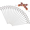 Stainless Steel Long BBQ Skewers for Kebabs, skewers for Air