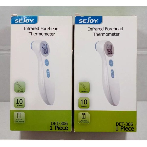 SEJOY Lot of 2 Sejoy Infrared Forehead Thermometer Digital 10