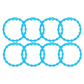 Baby Blue PRO Hair Ties: Easy Release Adjustable for Every Hair Type PACK OF 8