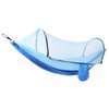 Outdoor Automatic Strut Hanging Parachute Cloth Mosquito Net AntiRollover Hammock(Sapphire
