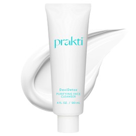 Prakti DeviDetox Purifying Face Cleanser, Gently Cleanses & Nourishes Skin, Hydrating & Non-Stripping, with Ashwagandha, 4 fl oz