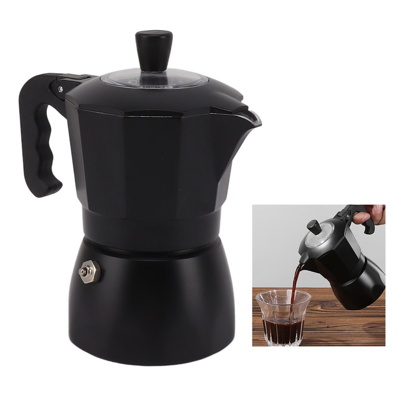 Moka Pot Italian Coffee Maker Easy To Operate Aluminum Coffee