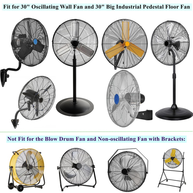 30 Inch Fan Cover,Dustproof Covers for 30" Industrial Pedestal Floor