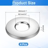 sourcing map 4 Pcs Shower Arm Flange, 0.8"x 2.1"x 0.2"(ID.x