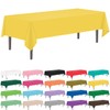 12 Pack Yellow 54 x 108 Inch Disposable Plastic Tablecloths