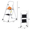 JungleA 2 Step Ladder Folding Step Stool,Small Foldable Home Step