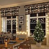 Rustic Moose Deer Window Valance,Vintage Country Style Pine Tree Elk